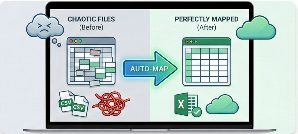 Column Mapping Example Columnmapper | Instant Spreadsheet Mapping